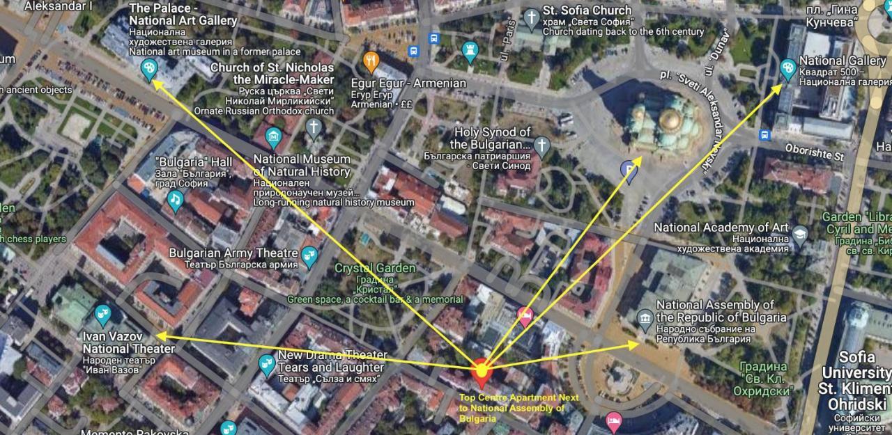 Apartment Centre 1br For 4 Guests & Fast Wifi Sofia